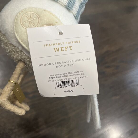 Target Felt Bird Weft Christmas Winter Holiday Wondershop 2022 Snow - Picture 3 of 5